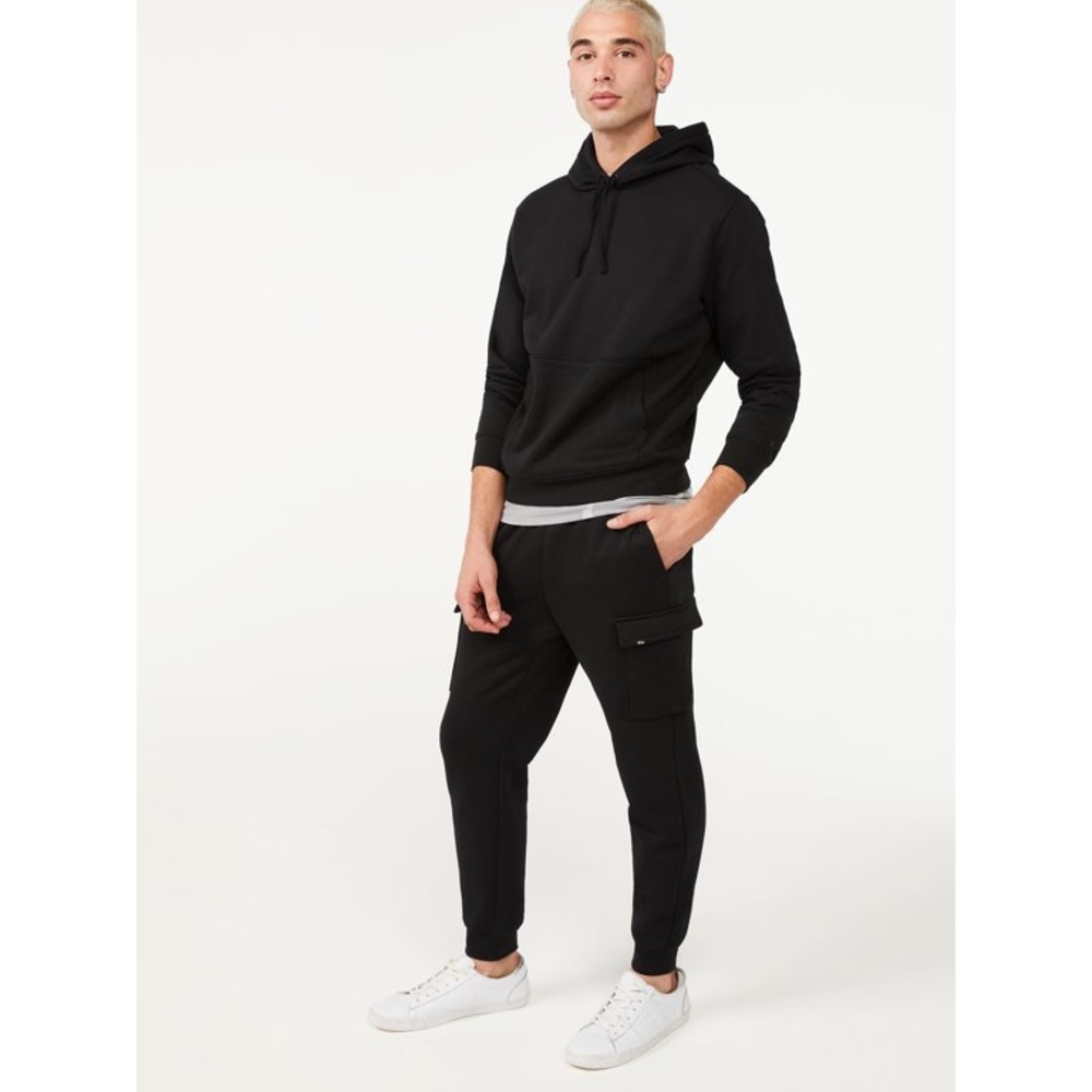 NWT Free Assembly Men's Fleece Black Hoodie - Picture 4 of 5